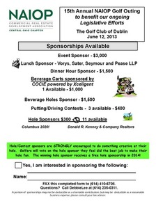 Golf 2013 Sponsor Flyer
